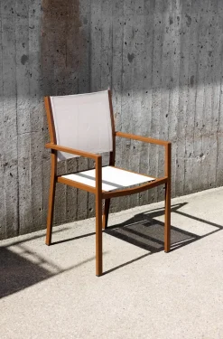 Fiam Balcony Furniture*Aria chair, Rust-taupe Brown