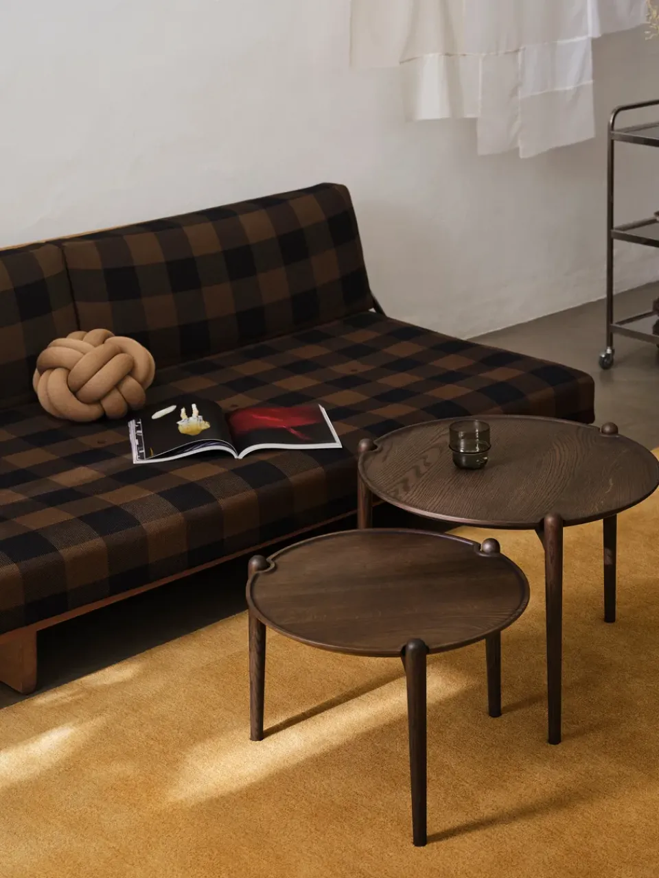 Design House Stockholm Coffee Tables*Aria coffee table, Dark oak, Ø60x46 cm Brown