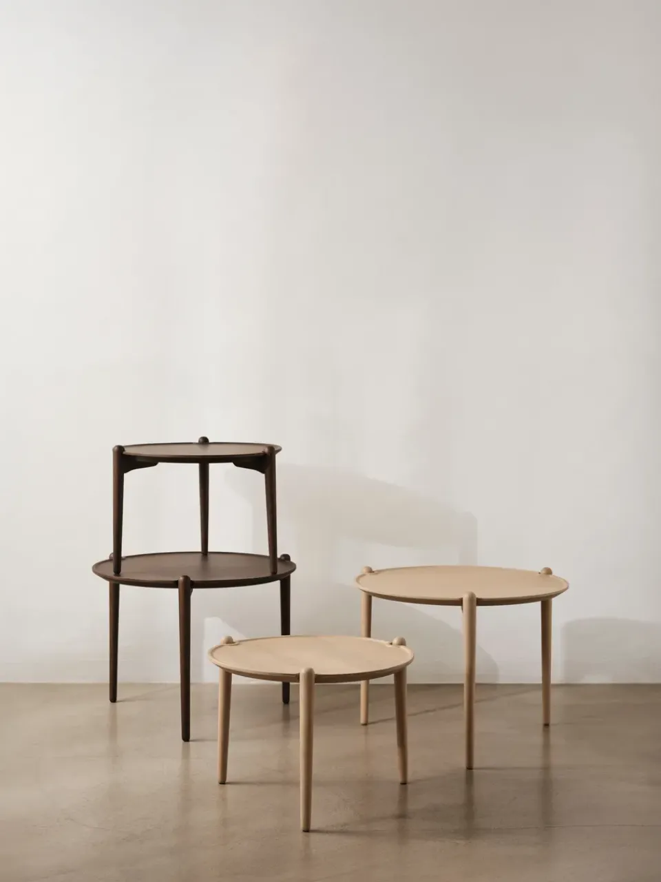 Design House Stockholm Coffee Tables*Aria coffee table, Light oak, Ø60x37 cm Brown