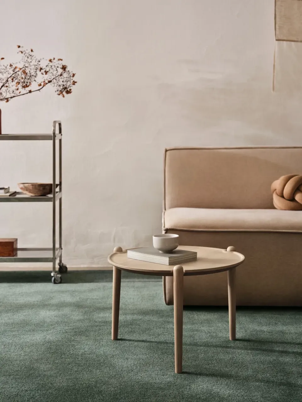 Design House Stockholm Coffee Tables*Aria coffee table, Light oak, Ø60x37 cm Brown