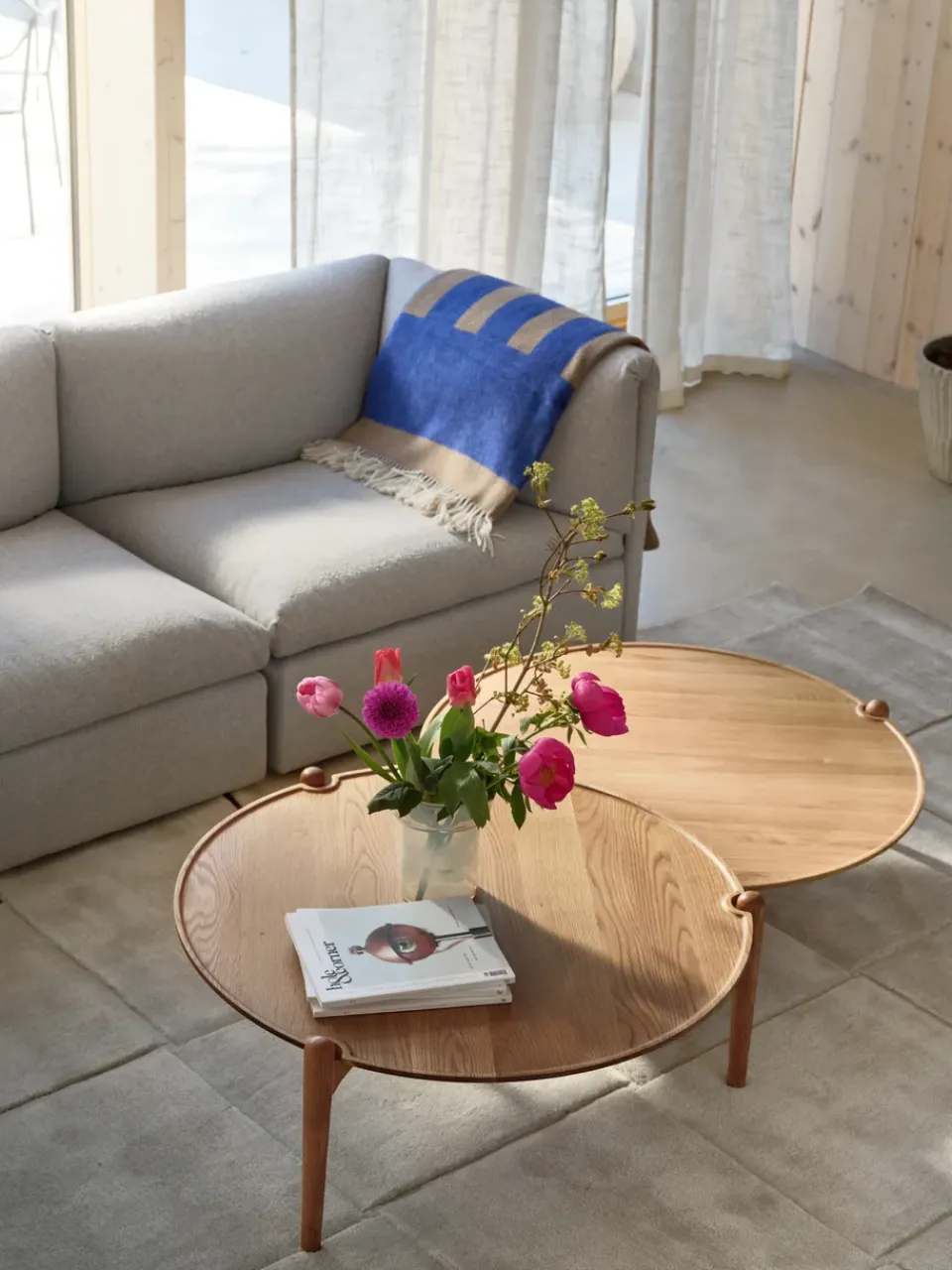 Design House Stockholm Coffee Tables*Aria coffee table, Light oak, Ø60x37 cm Brown