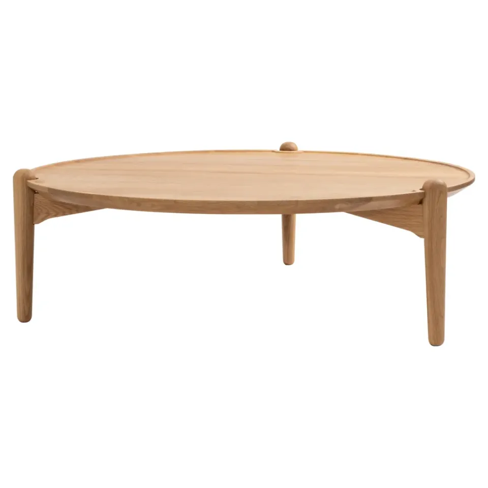 Design House Stockholm Coffee Tables*Aria coffee table, Oak, Ø90x30 cm Brown