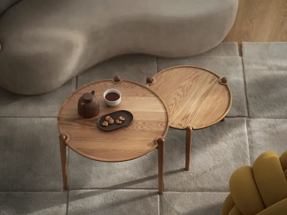 Design House Stockholm Coffee Tables*Aria coffee table, Oak, Ø60x46 cm Brown
