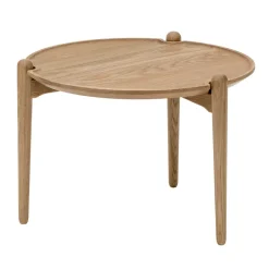 Design House Stockholm Coffee Tables*Aria coffee table, Oak, Ø60x37 cm Brown