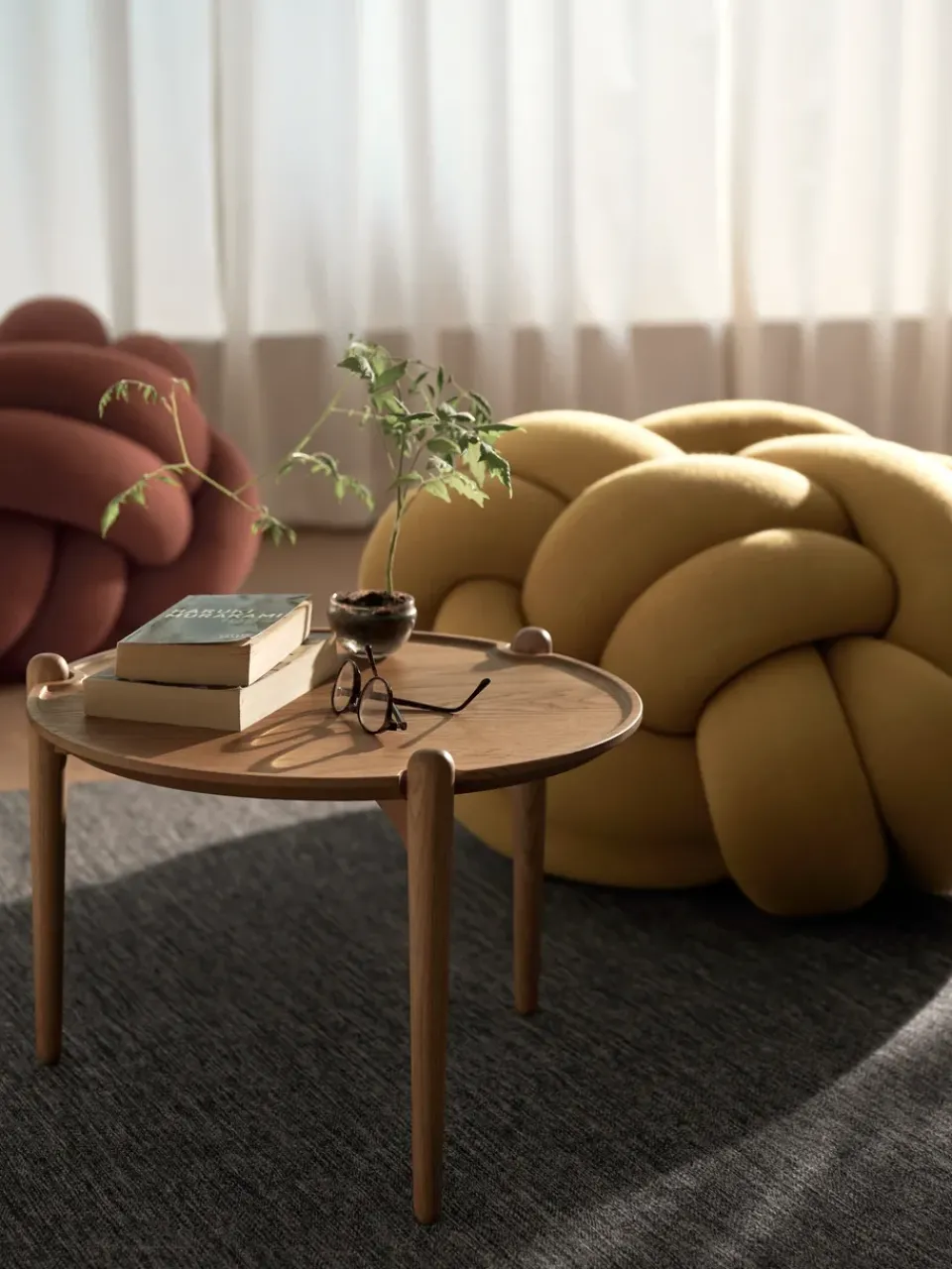 Design House Stockholm Coffee Tables*Aria coffee table, Oak, Ø60x37 cm Brown