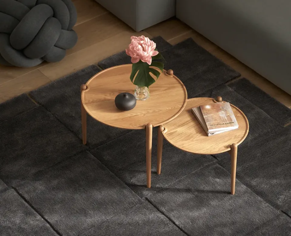 Design House Stockholm Coffee Tables*Aria coffee table, Oak, Ø60x37 cm Brown
