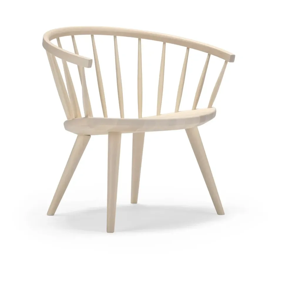 Stolab Armchairs & Footstools*Arka lounge chair birch, Matte lacquer - light Beige