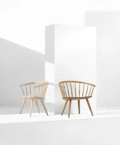 Stolab Armchairs & Footstools*Arka lounge chair birch, Matte lacquer - light Beige