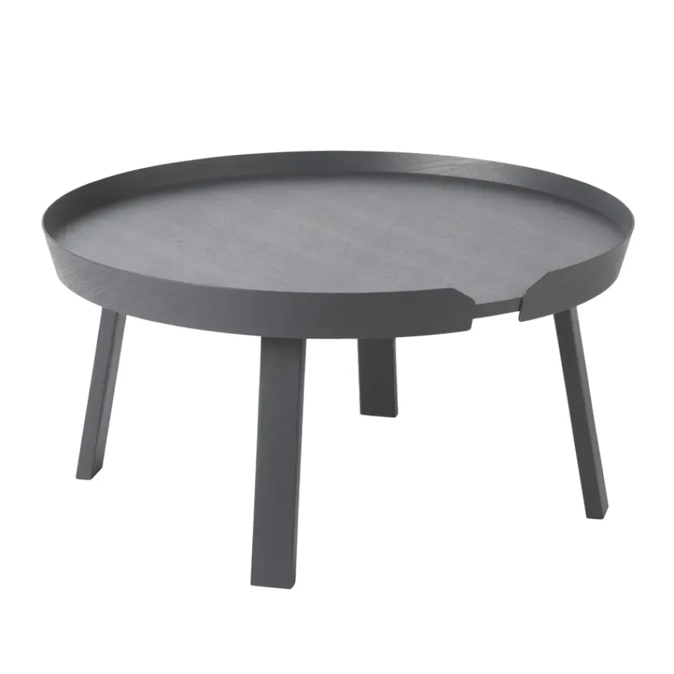 Muuto Coffee Tables*Around table large, anthracite Grey