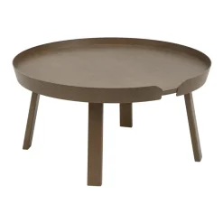 Muuto Coffee Tables*Around table large, Stained dark Brown