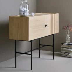 Woud Side Tables*Array side table, 120 cm, -pigmented oak White