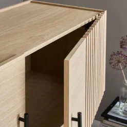 Woud Side Tables*Array side table, 120 cm, -pigmented oak White