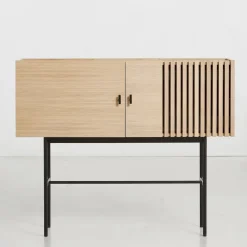 Woud Side Tables*Array side table, 120 cm, -pigmented oak White