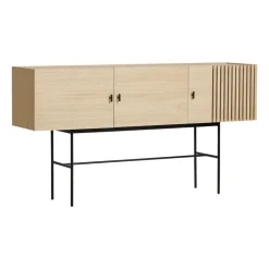 Woud Dressers & Sideboards*Array side table, 180 cm, White pigmented oak BeigeBlack