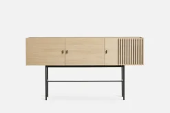 Woud Dressers & Sideboards*Array side table, 180 cm, White pigmented oak BeigeBlack