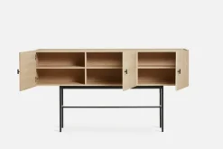 Woud Dressers & Sideboards*Array side table, 180 cm, White pigmented oak BeigeBlack