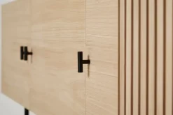 Woud Dressers & Sideboards*Array side table, 180 cm, White pigmented oak BeigeBlack