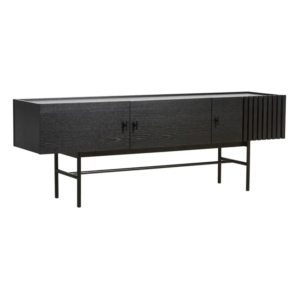 Woud T.V & Media Units|Dressers & Sideboards*Array side table, low, 150 cm, oak Black