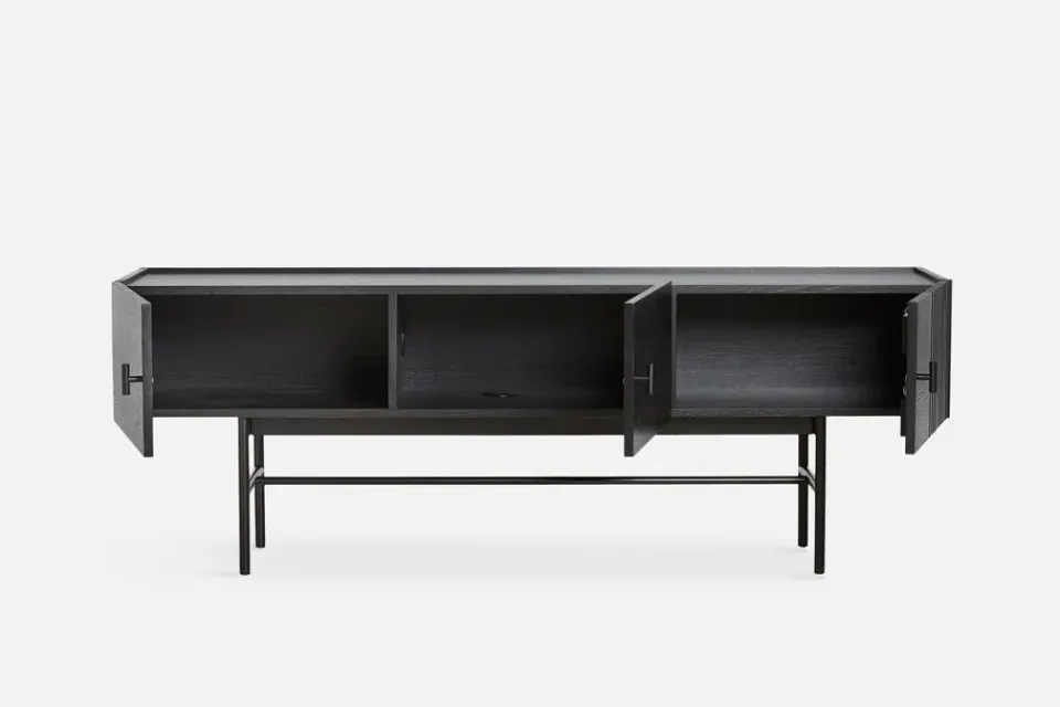 Woud T.V & Media Units|Dressers & Sideboards*Array side table, low, 150 cm, oak Black