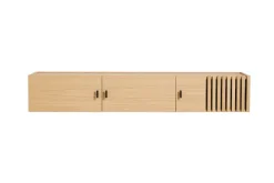 Woud T.V & Media Units|Dressers & Sideboards*Array sideboard wall-mounted, 150 cm, White pigmented oak BeigeBlack