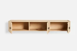 Woud T.V & Media Units|Dressers & Sideboards*Array sideboard wall-mounted, 150 cm, White pigmented oak BeigeBlack