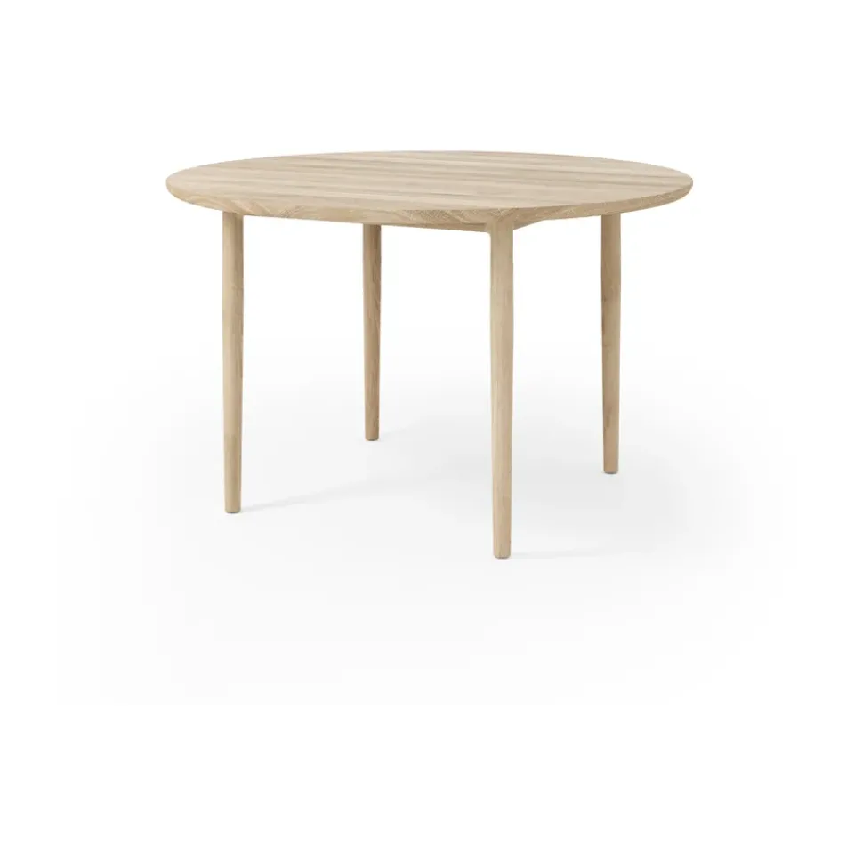 Brdr. Krüger Dining Tables*Arv dining table Ø120 cm, White oiled oak Brown