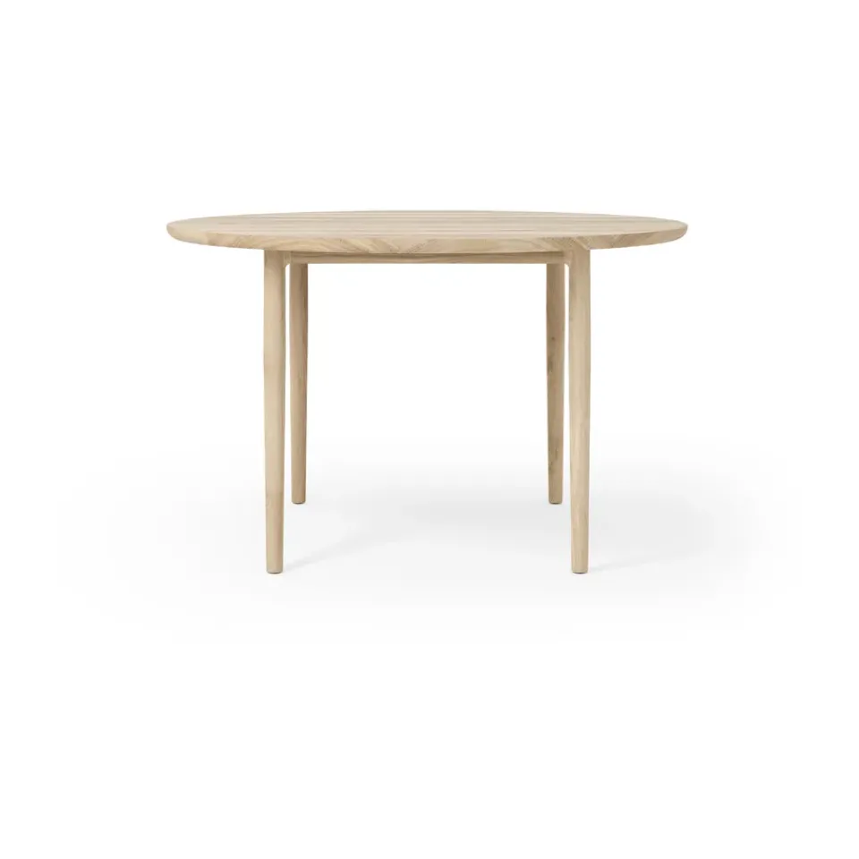 Brdr. Krüger Dining Tables*Arv dining table Ø120 cm, White oiled oak Brown