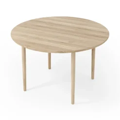 Brdr. Krüger Dining Tables*Arv dining table Ø120 cm, White oiled oak Brown