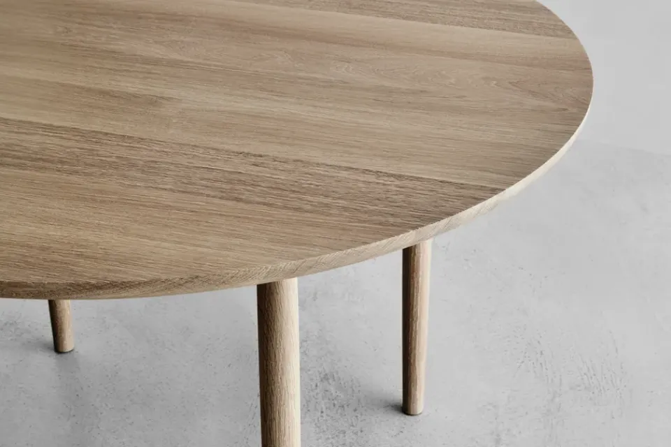 Brdr. Krüger Dining Tables*Arv dining table Ø120 cm, White oiled oak Brown