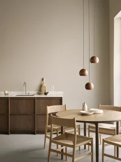 Brdr. Krüger Dining Tables*Arv dining table Ø120 cm, White oiled oak Brown