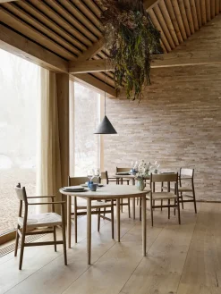 Brdr. Krüger Dining Tables*Arv dining table Ø120 cm, White oiled oak Brown