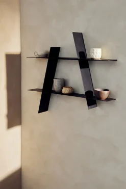 Andersen Furniture Shelves & Shelving Systems*A-Shelf wall shelf Large 78x12x67 cm, Black