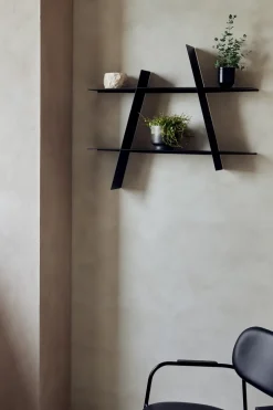 Andersen Furniture Shelves & Shelving Systems*A-Shelf wall shelf Large 78x12x67 cm, Black