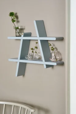 Andersen Furniture Shelves & Shelving Systems*A-Shelf wall shelf Special Edition, Grey M 52x9x46 cm Blue