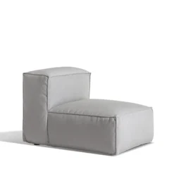 Skargaarden Outdoor Lounge Furniture|Garden Sofas & Garden Benches*Asker modular sofa, Sunbrella Sling light , middle section small Grey