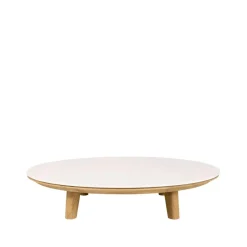 Cane-line Table For Outdoor Use|Outdoor Lounge Furniture*Aspect coffee table, Travertine-teak Beige