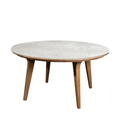 Cane-line Table For Outdoor Use*Aspect dining table round, Fossil -teak Grey