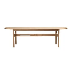 Gärsnäs Dining Tables*Ateljé Table, Oak-natural-knob in oak Beige