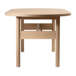 Gärsnäs Dining Tables*Ateljé Table, Oak-natural-knob in oak Beige