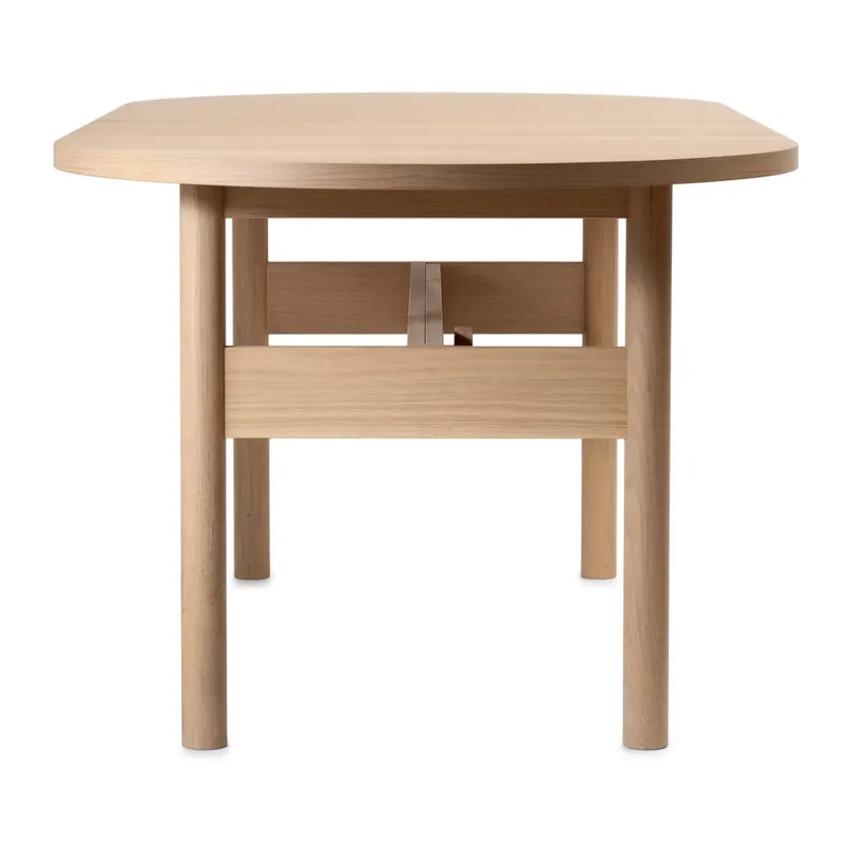 Gärsnäs Dining Tables*Ateljé Table, Oak-natural-knob in oak Beige