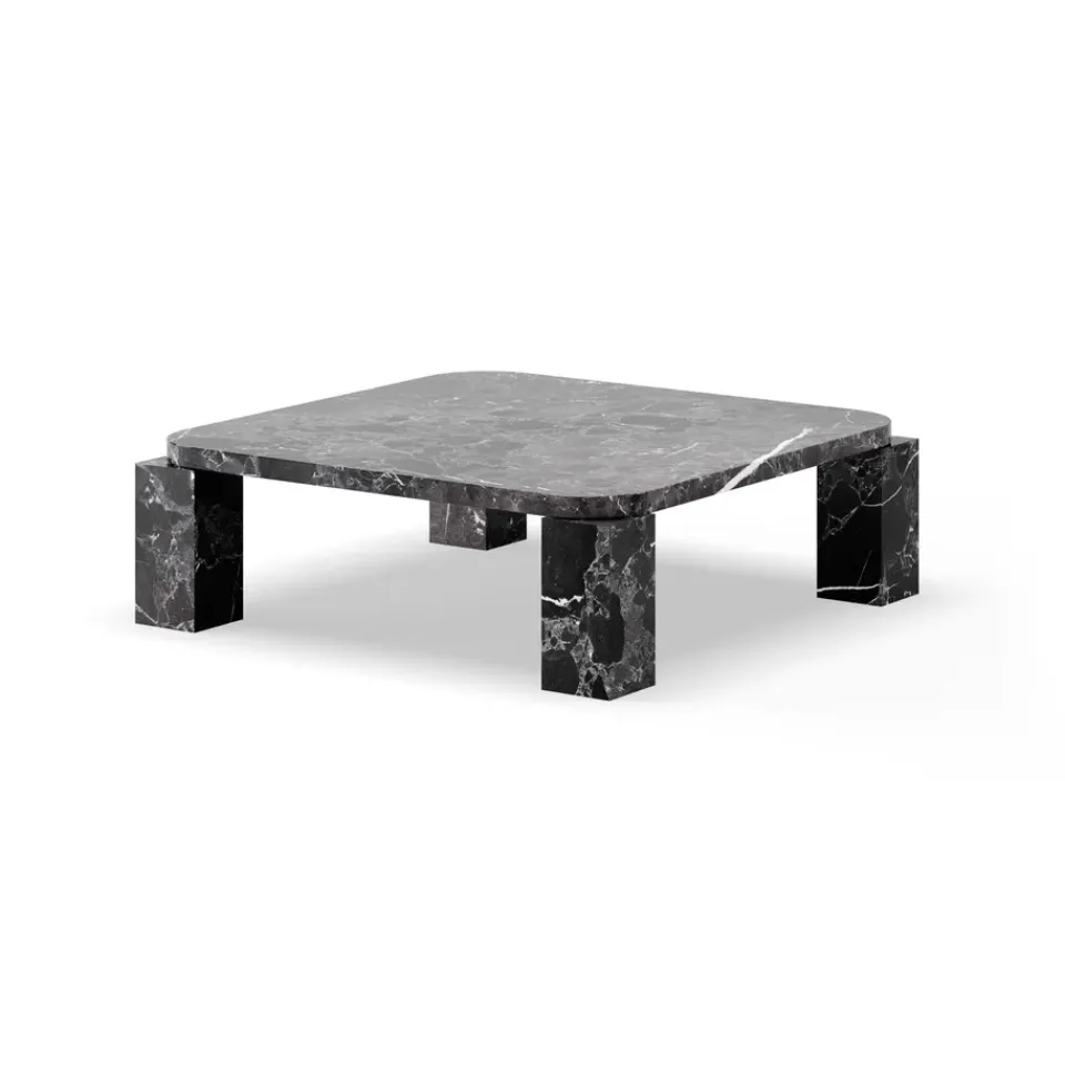 New Works Coffee Tables*Atlas coffee table 82x82 cm, Costa marble Black