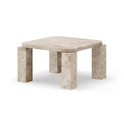 New Works Coffee Tables*Atlas coffee table 60x60 cm, Unfilled Travertine Beige