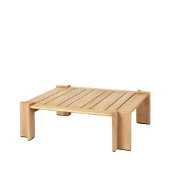 GUBI Table For Outdoor Use|Outdoor Lounge Furniture*Atmosfera coffee table 113x110 cm, Teak Brown