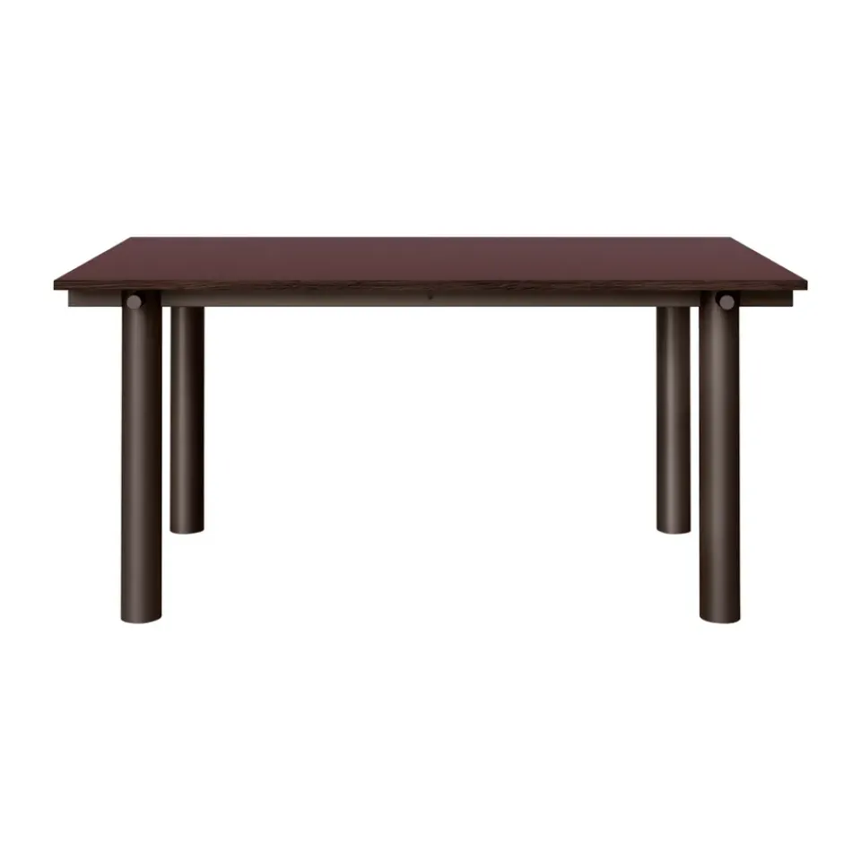 Ferm Living Dining Tables*Atura dining table, Dark chocolate-burgundy, 90x160 cm Brown