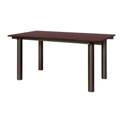 Ferm Living Dining Tables*Atura dining table, Dark chocolate-burgundy, 90x160 cm Brown