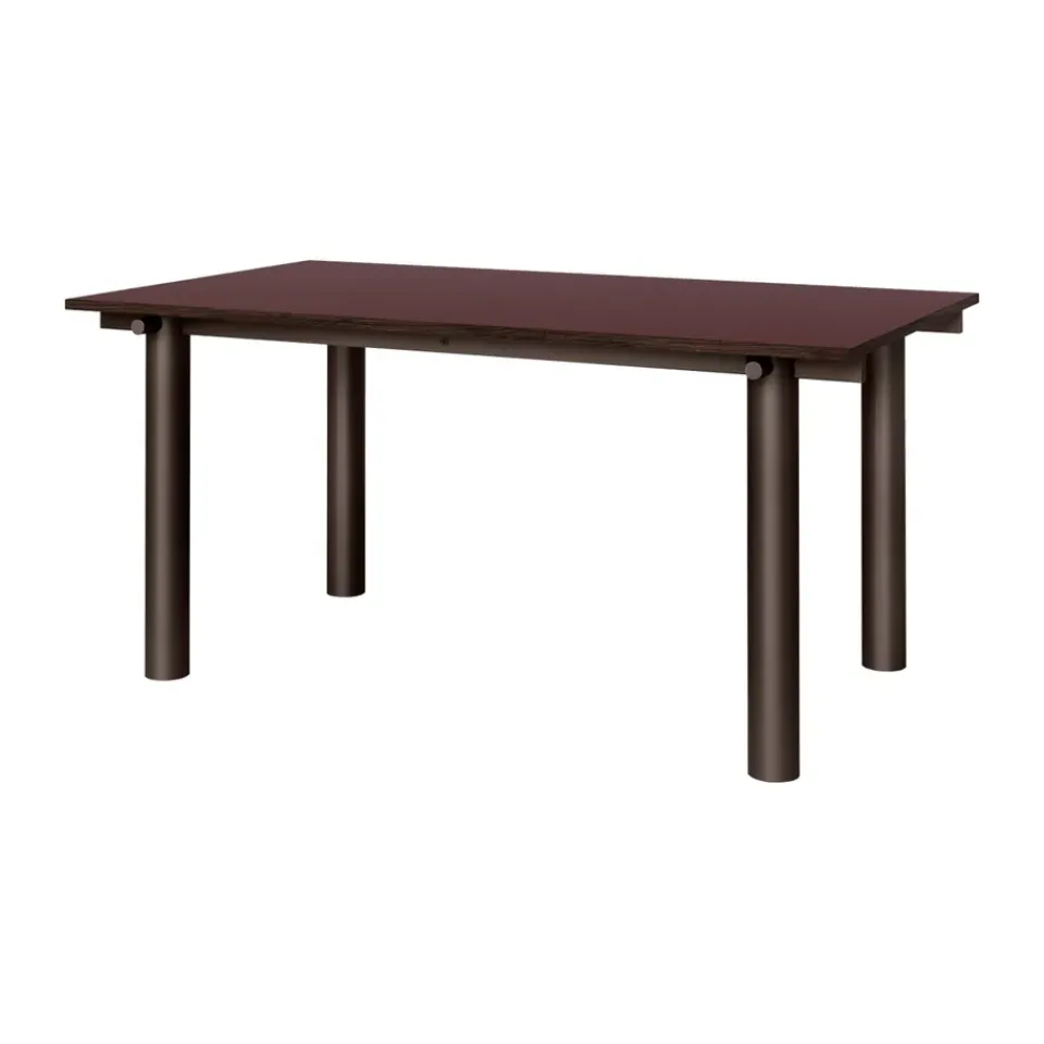 Ferm Living Dining Tables*Atura dining table, Dark chocolate-burgundy, 90x160 cm Brown