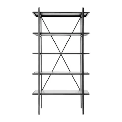 MUUBS Shelves & Shelving Systems*Austin free standing shelf 90x160 cm, Black