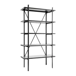 MUUBS Shelves & Shelving Systems*Austin free standing shelf 90x160 cm, Black