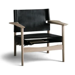 OX Denmarq Armchairs & Footstools*Autumn armchair soap-treated oak frame, Black
