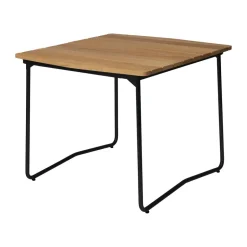 Grythyttan Stålmöbler Table For Outdoor Use*B31 dining table, Oiled oak-black BeigeBlack